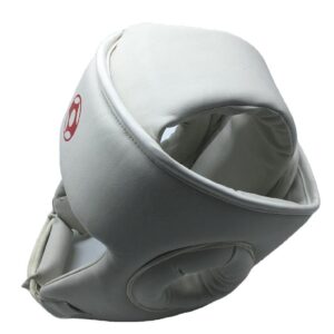 White Pro Sparring Headguard for Boxing & MMA – Full Face Protection Headgear