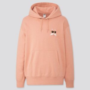 Uniqlo UT Dragon Ball Z Master Roshi Embroidered Hoodie – Peach Unisex Pullover
